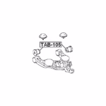 BUSHING FRONT LOWER CONTROL ARM (TAB-105) - Image 2