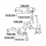 BUSHING FRONT LOWER CONTROL ARM (TAB-465) - Image 2