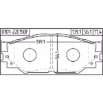 PAD KIT DISC BRAKE FRONT (0101-ZZE150F) - Image 2